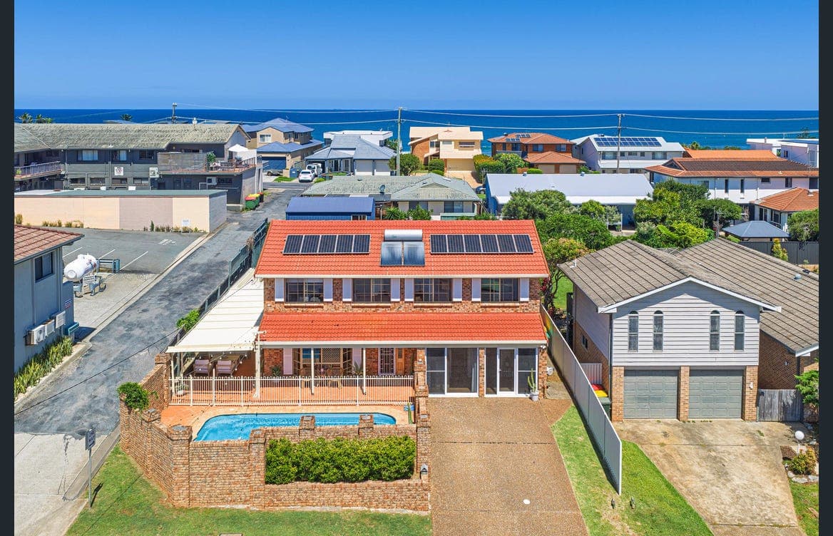Property facade and gardens